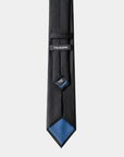 Elite Silk Tie Geometric Pattern Black