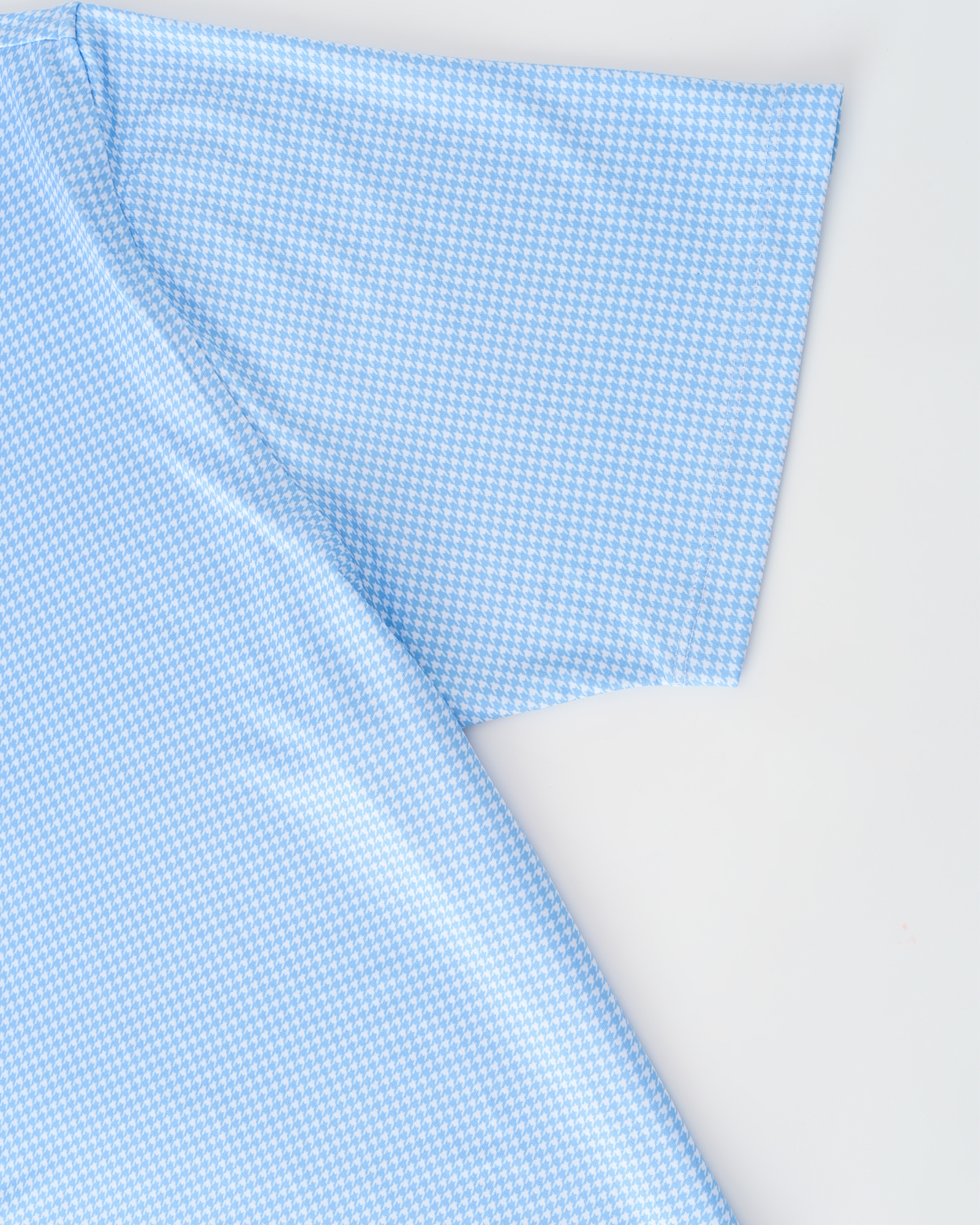 Elevation Polo Blue Houndstooth