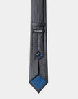 Elite Silk Tie Geometric Pattern Navy