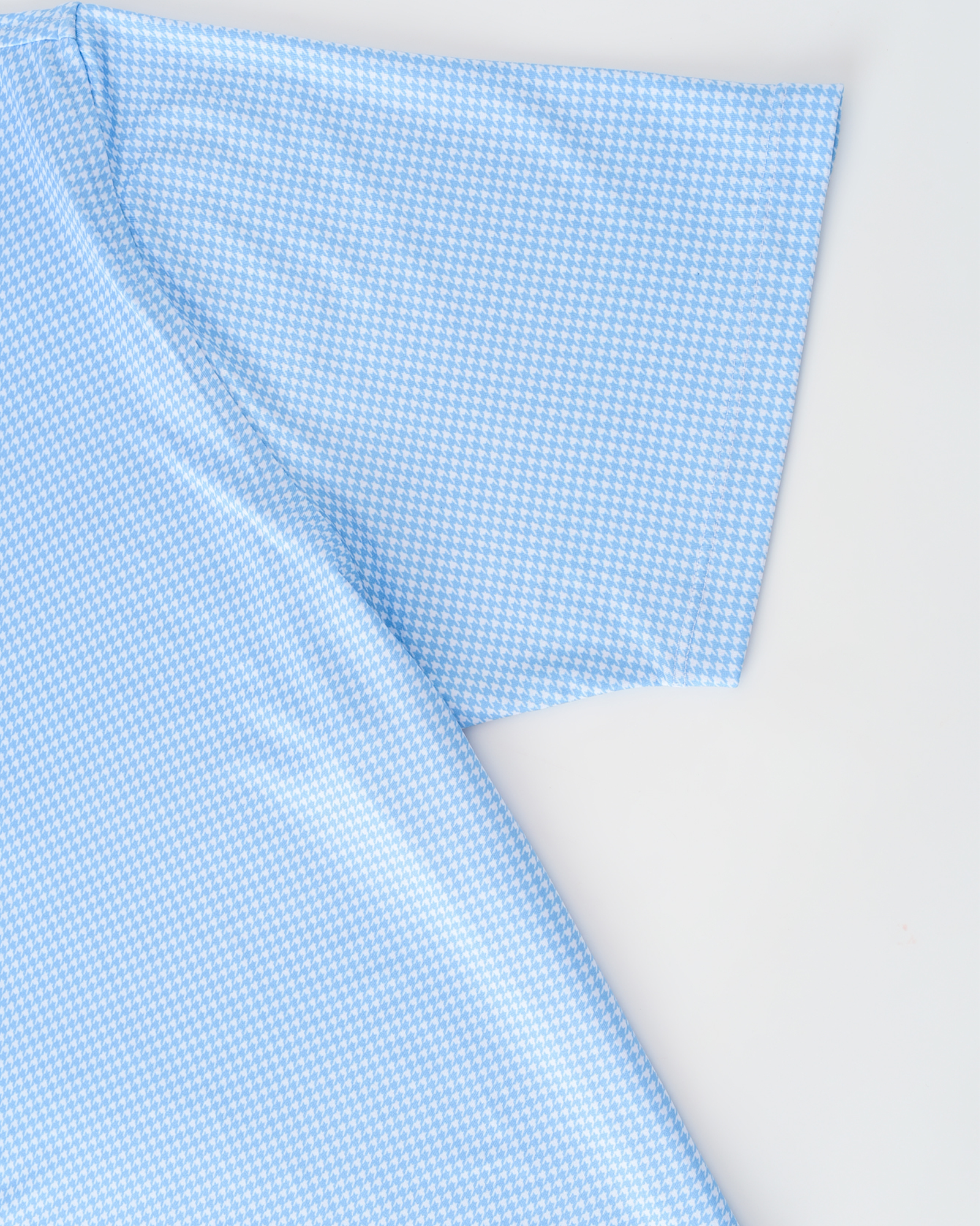Elevation Polo Blue Houndstooth - Blue