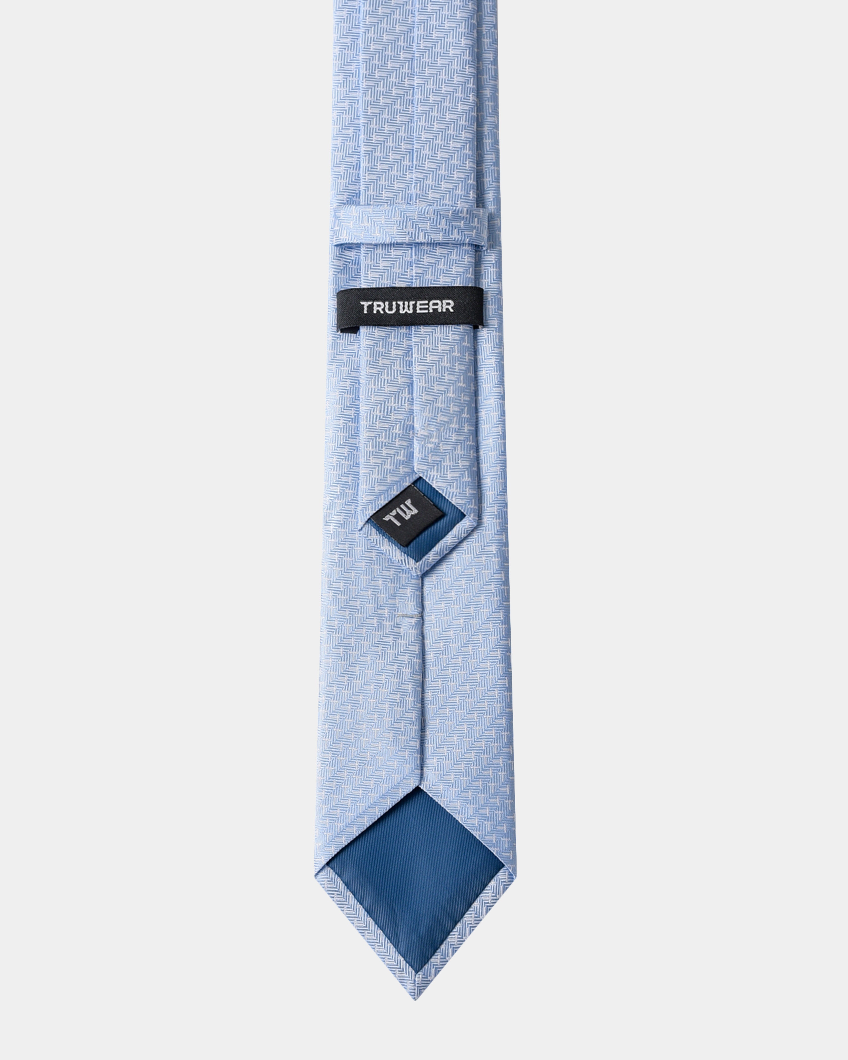 Elite Silk Tie T Pattern Light Blue