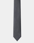 Elite Silk Tie Geometric Pattern Navy