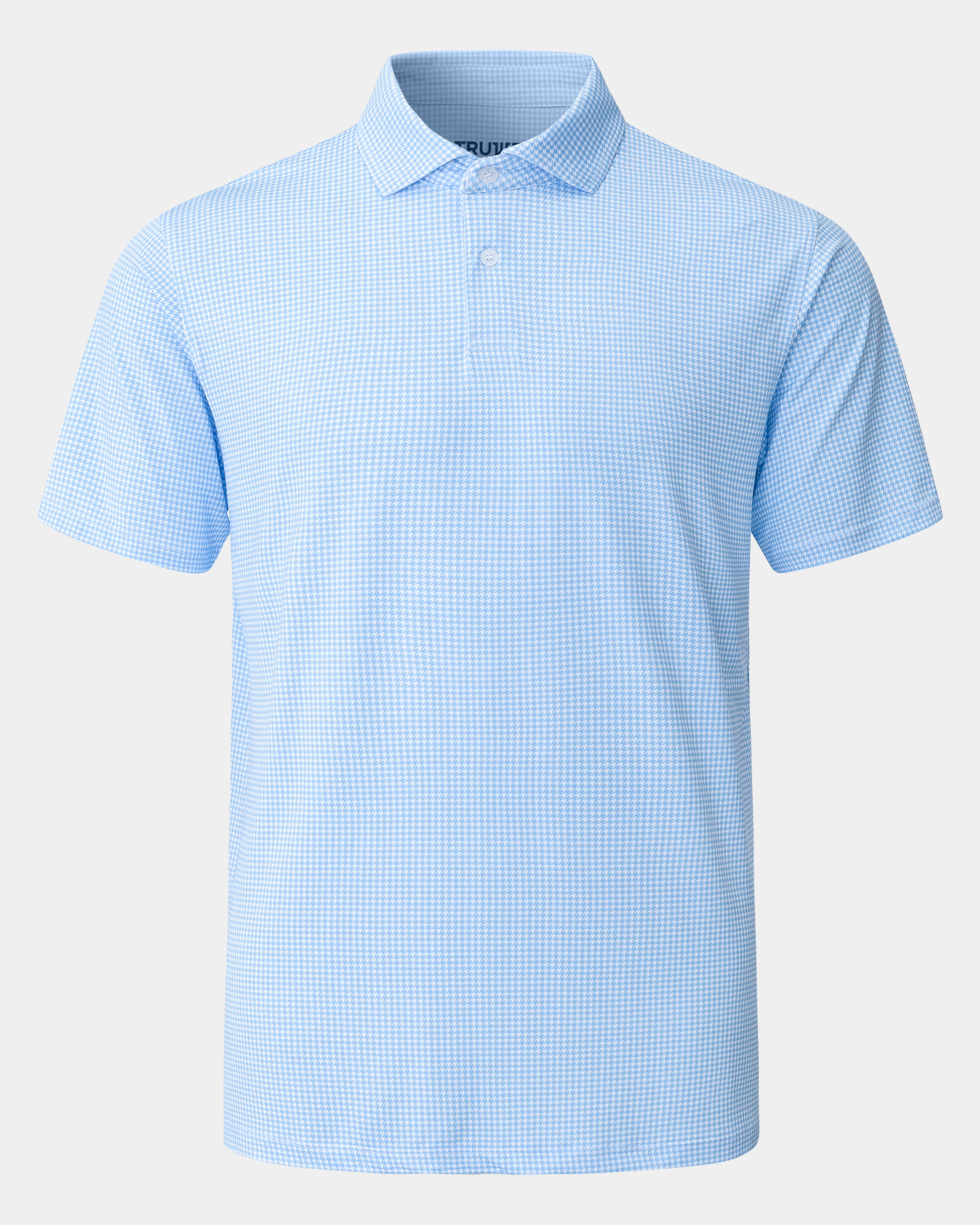 Elevation Polo Blue Houndstooth - Blue