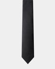 Elite Silk Tie Geometric Pattern Black