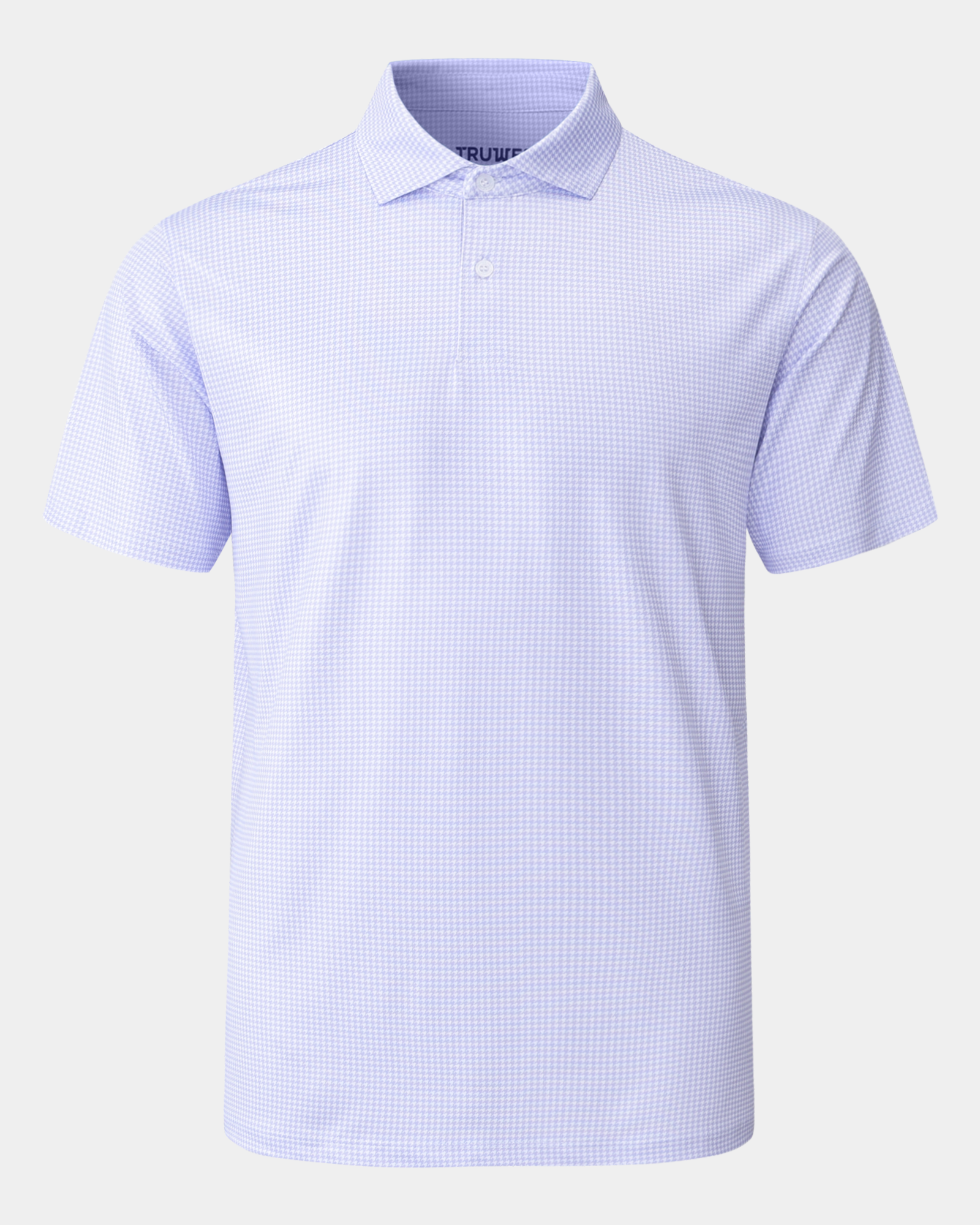 Elevation Polo Purple Houndstooth - Purple