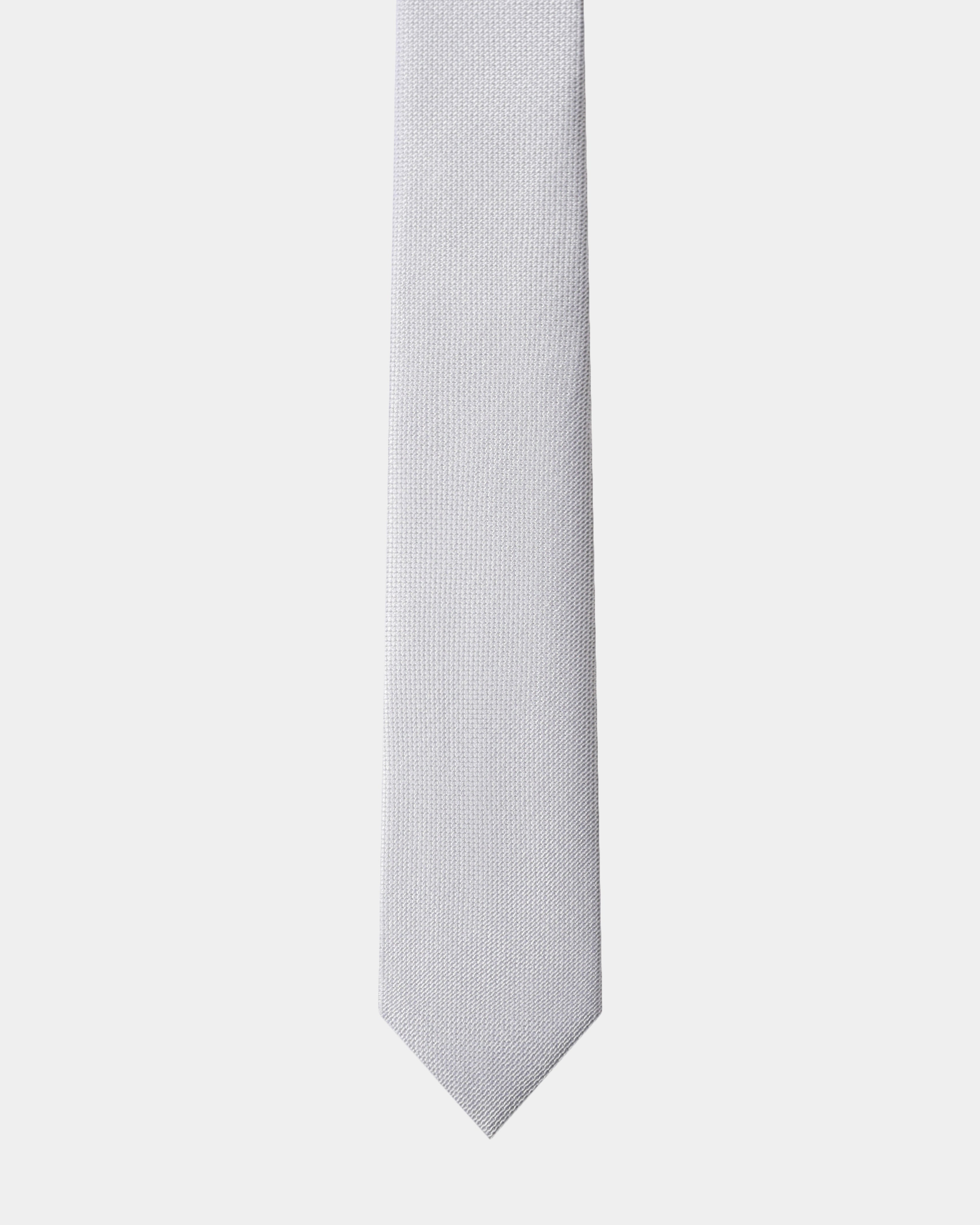 Elite Silk Tie Geometric Pattern Creme