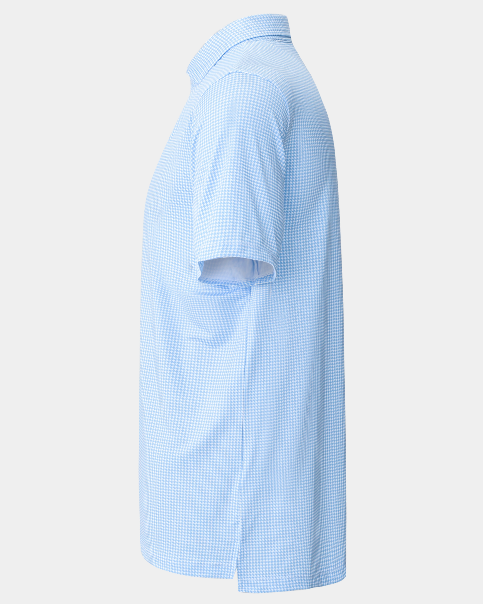 Elevation Polo Blue Houndstooth - Blue
