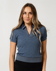 Titan Womens Polo Slate Blue