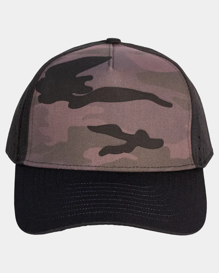 Eagle Black Camo Hat - Black