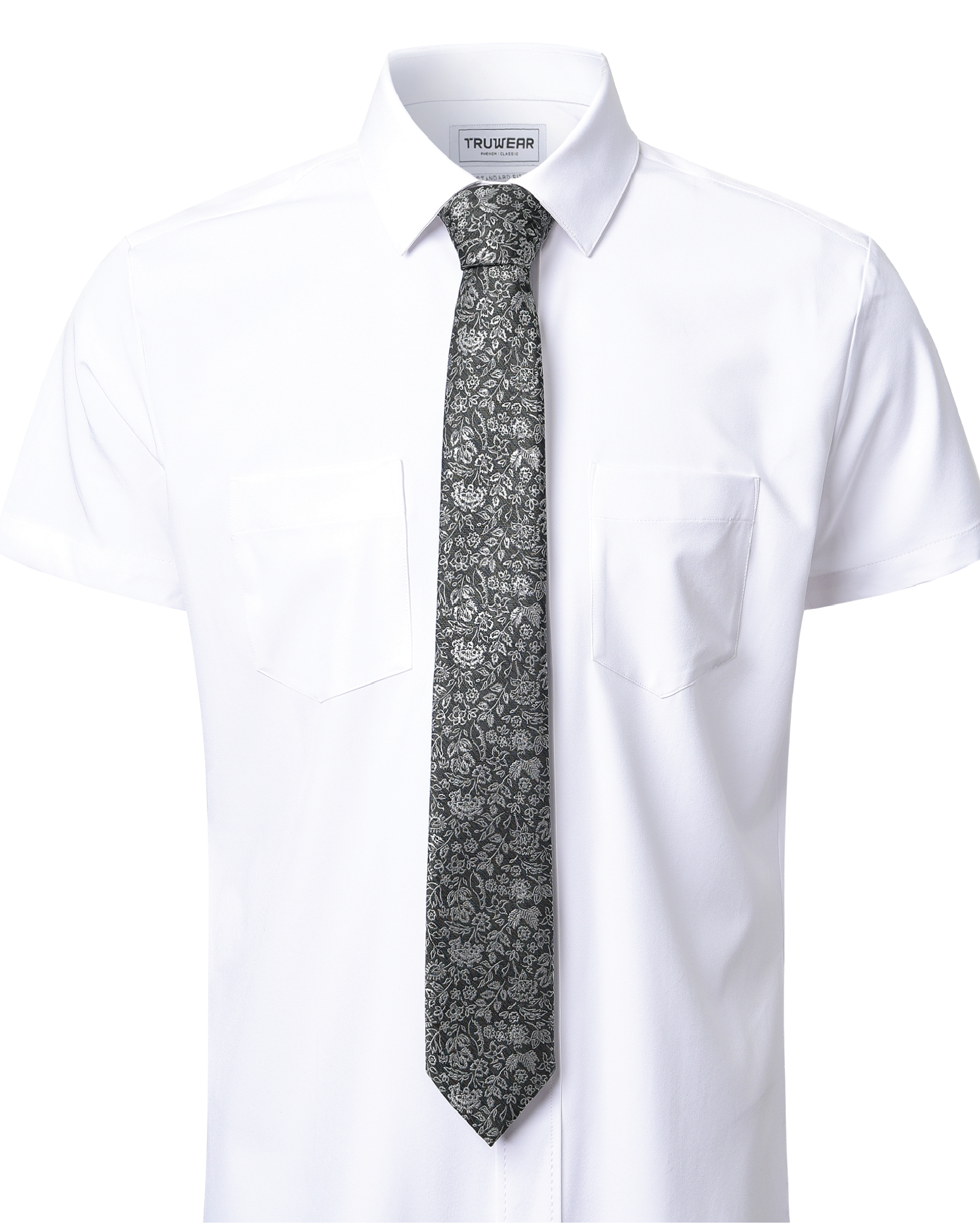 Immortal Floral Tie Black - Black