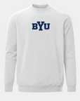 BYU Meridian Heather Grey Crewneck