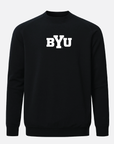 BYU Meridian Black Crewneck