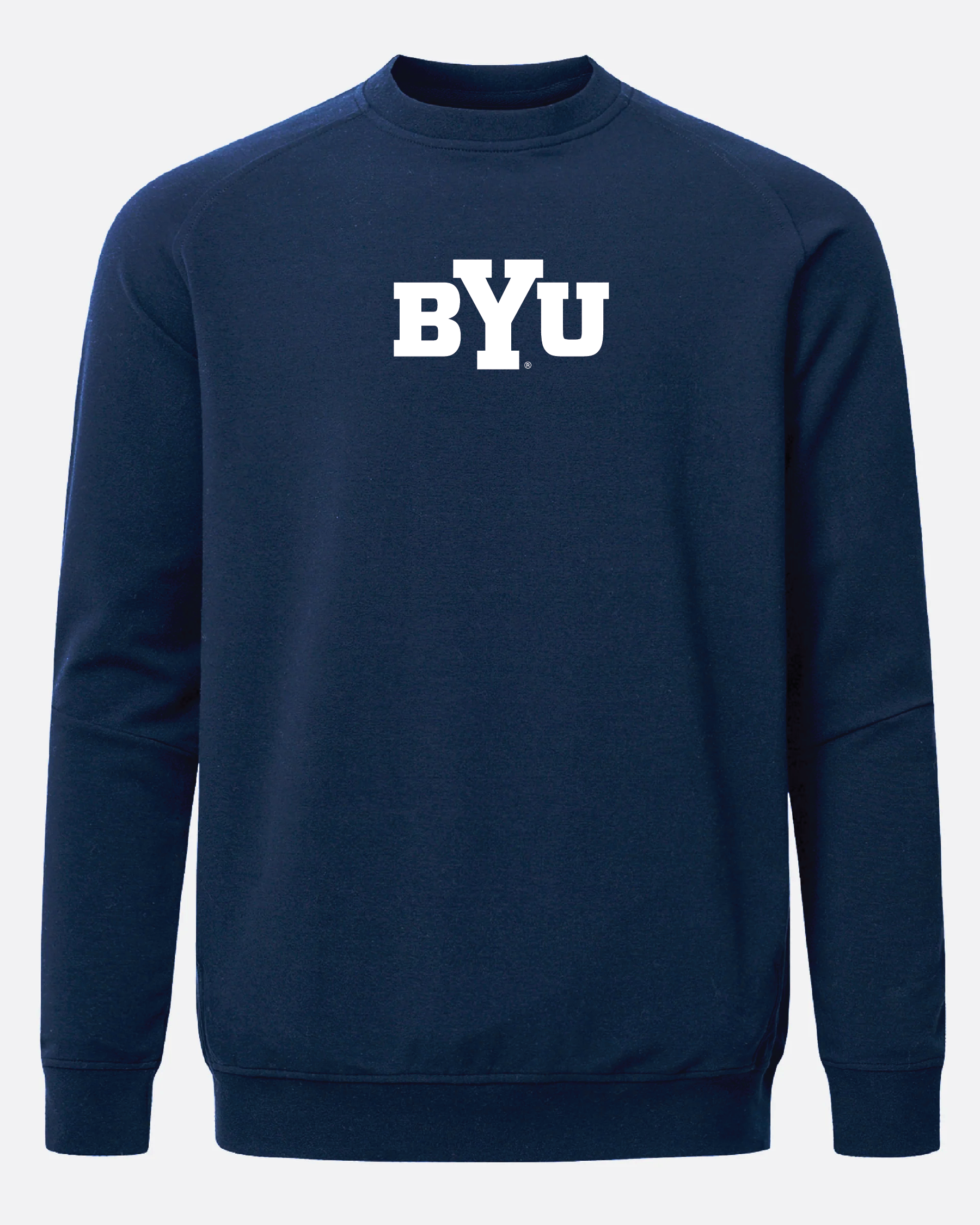 BYU Meridian Heather Navy Crewneck