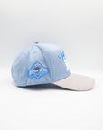 BYU Light Blue & Grey Brim Suede Fade Hat