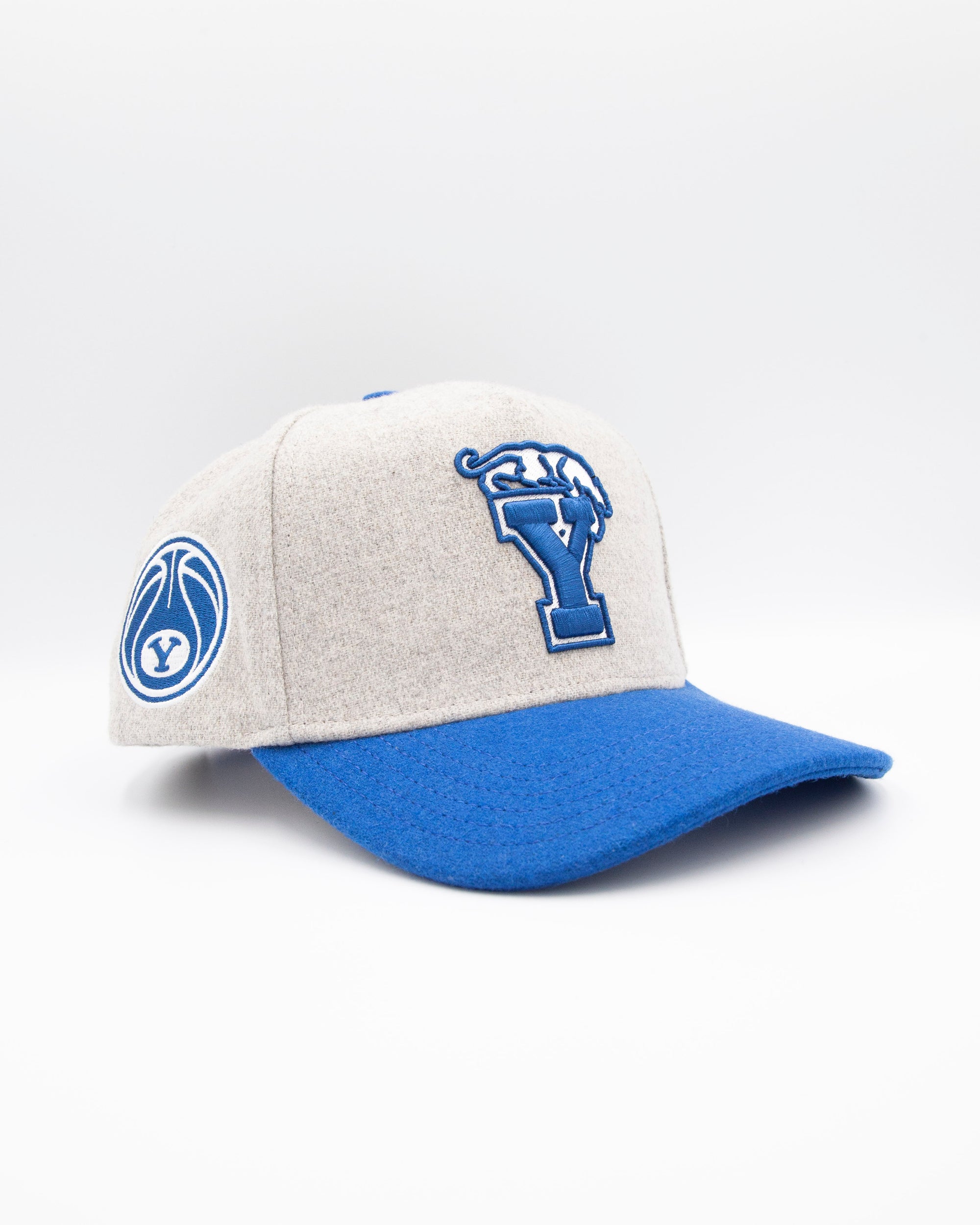BYU Light Grey &amp; Royal Brim Wool Fade Hat