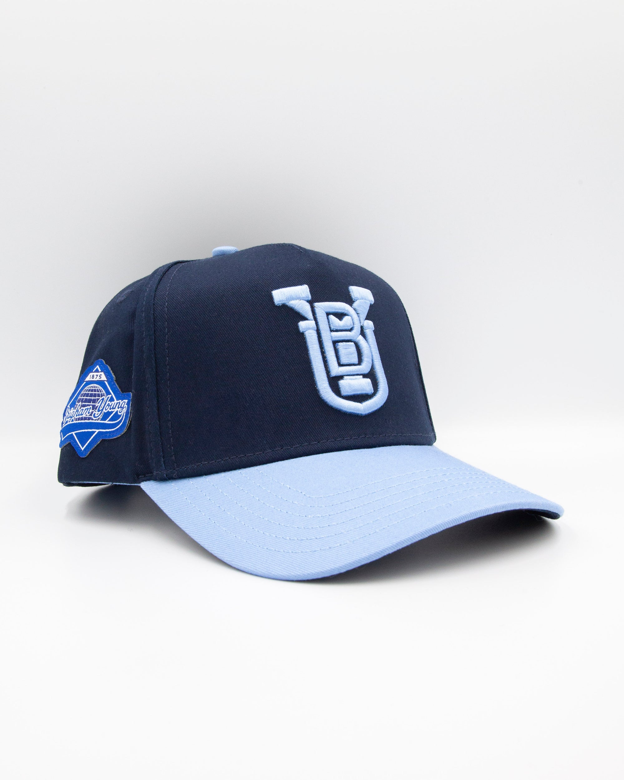 BYU Navy &amp; Light Blue Brim Fade Hat