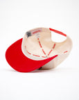 Basketball Patch Fade Hat Cream & Red Corduroy