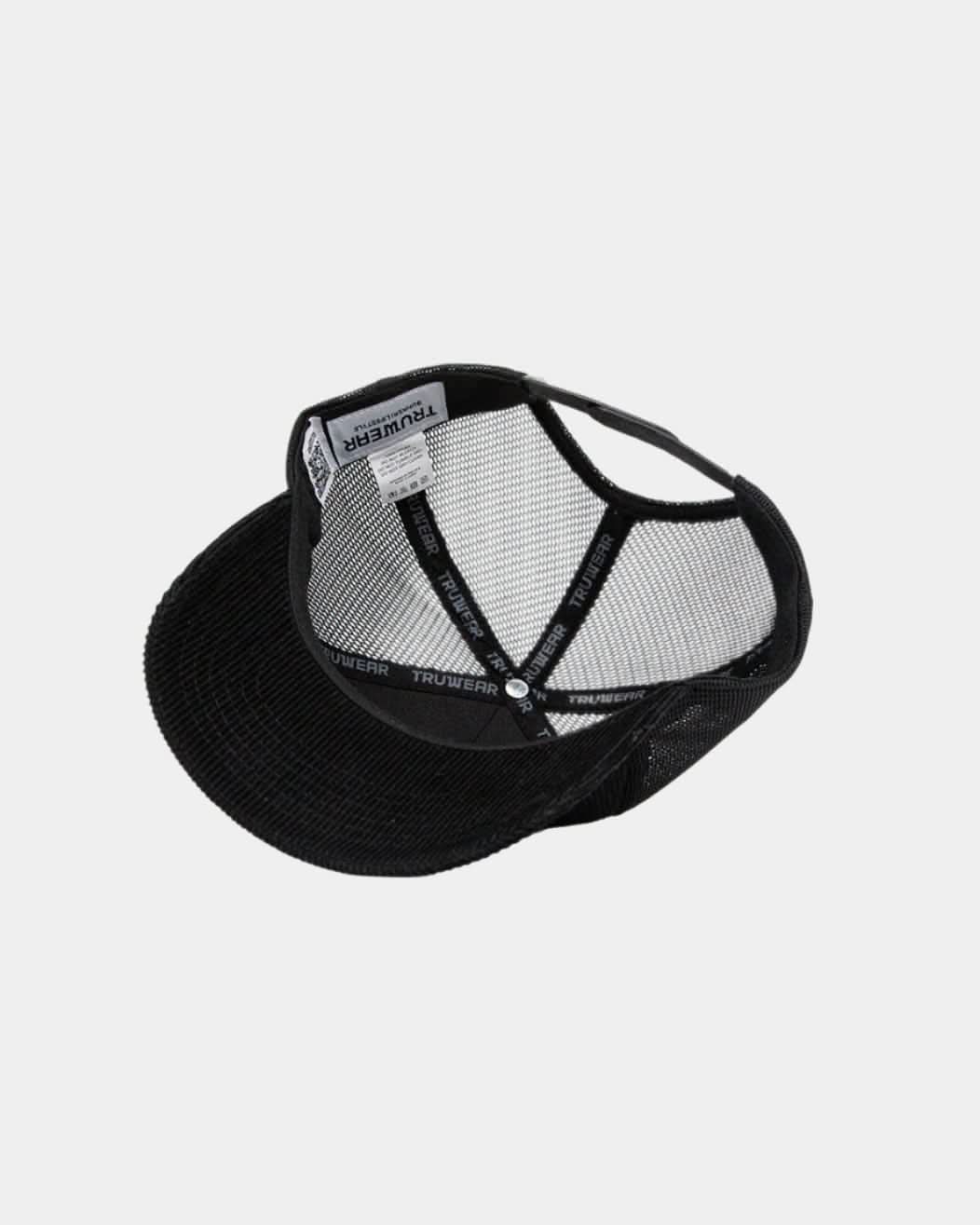 Black Cord Bunker Hat - Black