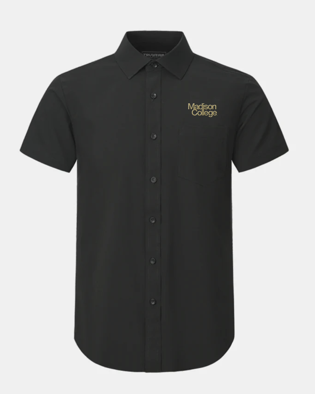 James Madison  Phenom Classic Black Short Sleeve Dress Shirt