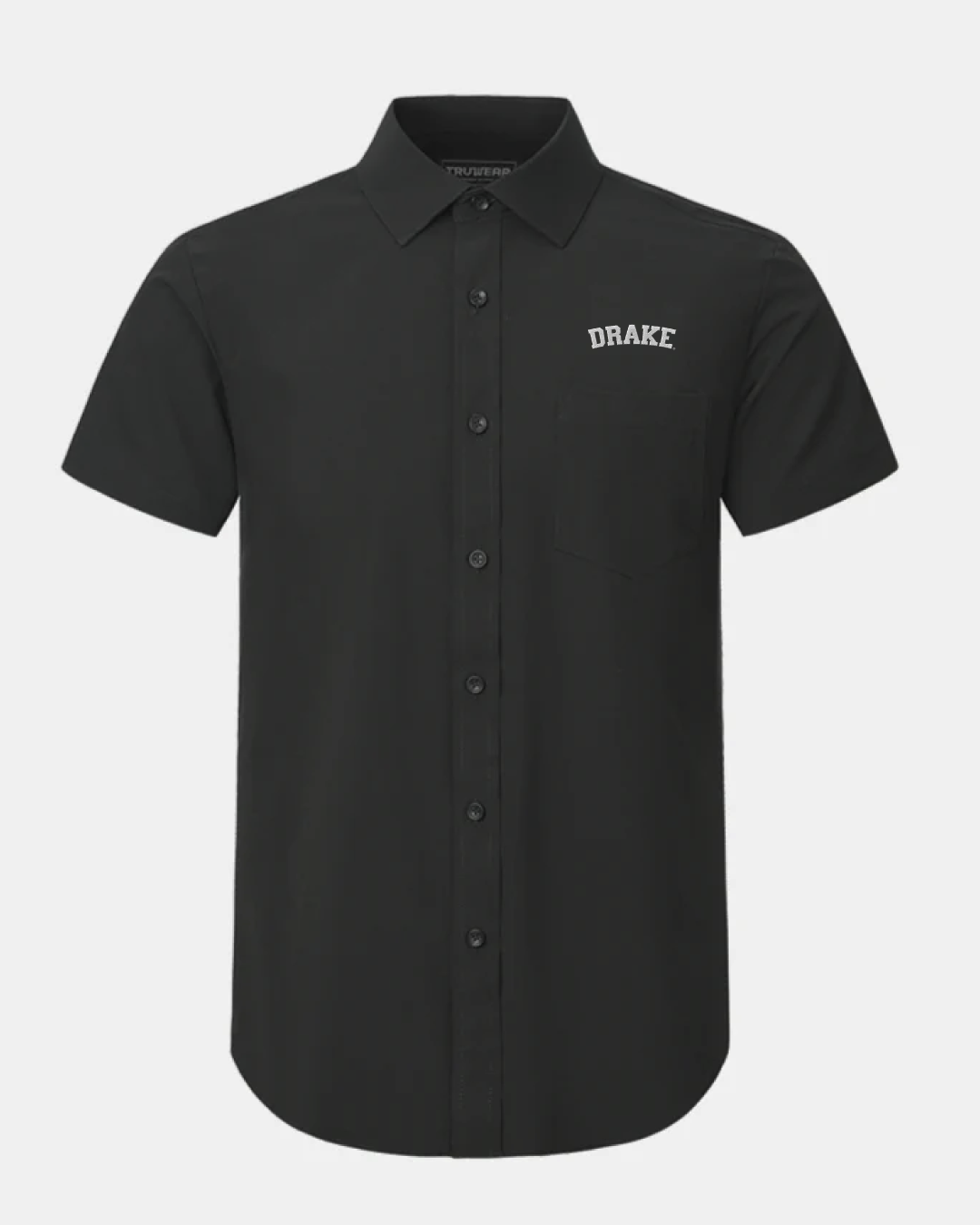 Drake Phenom Classic Black Short Sleeve Dress Shirt