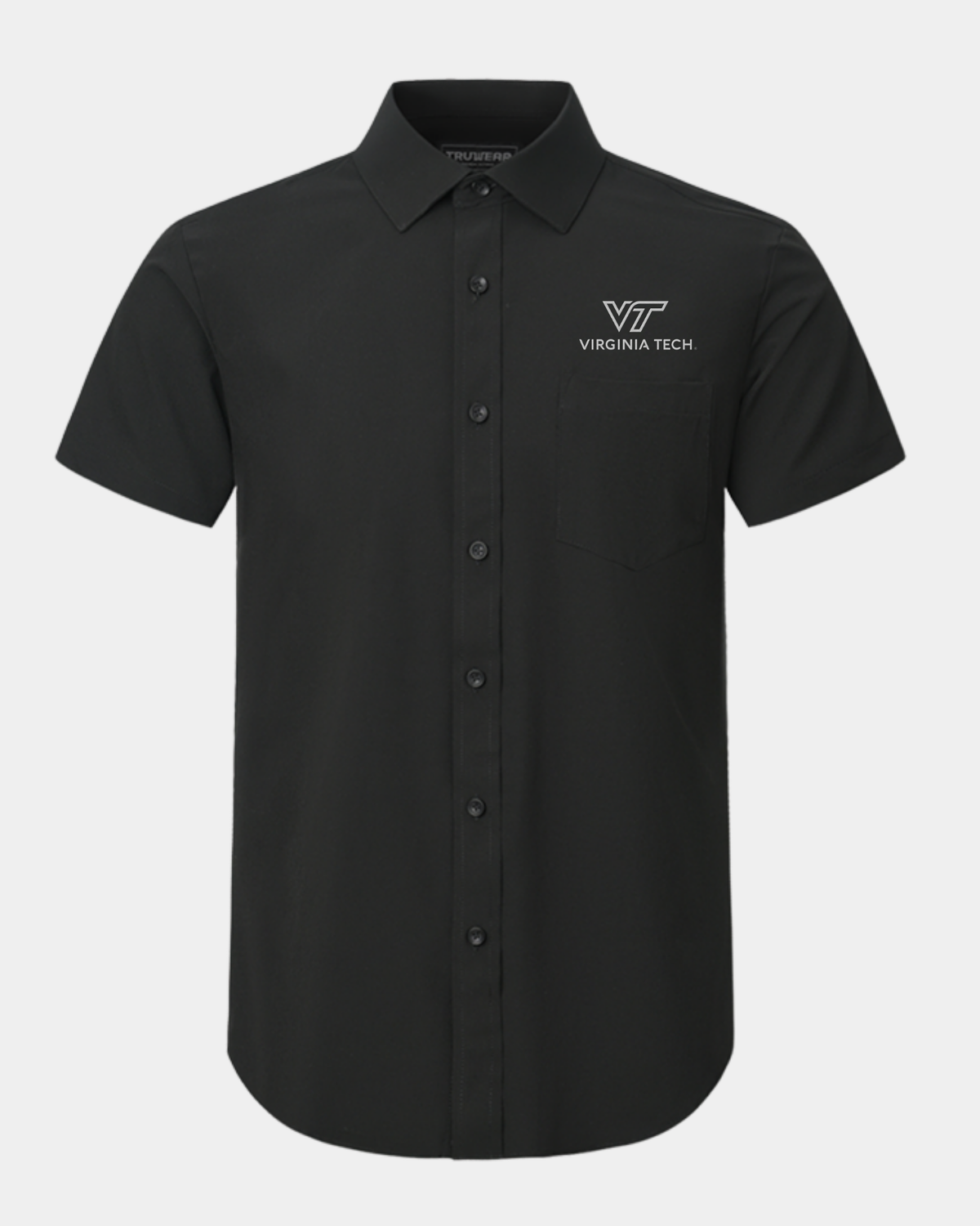 VT Phenom Classic Black Short Sleeve Dress Shirt
