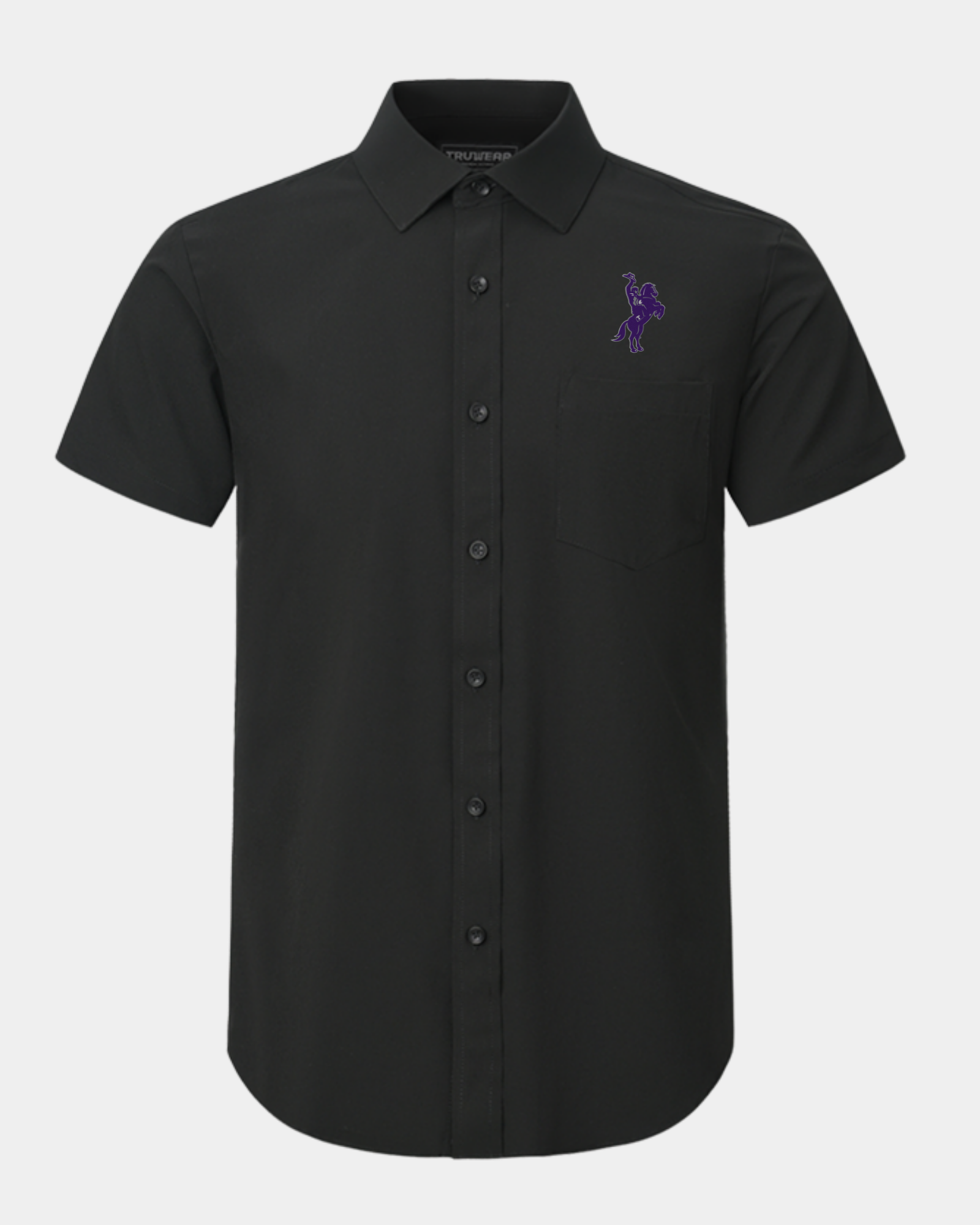 Tarleton State University Phenom Classic Black Short Sleeve Dress Shirt