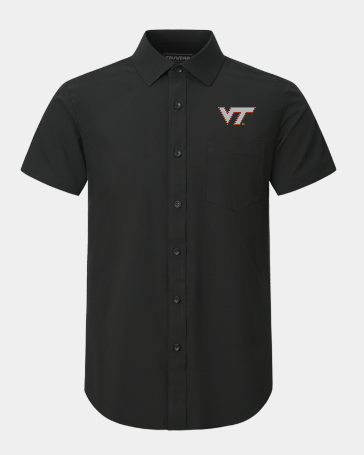 VT Phenom Classic Black Short Sleeve Dress Shirt