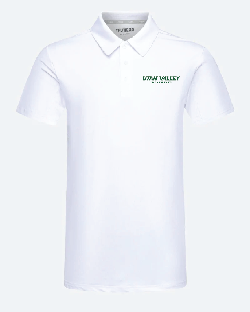 UVU Crest 2.0 White Polo