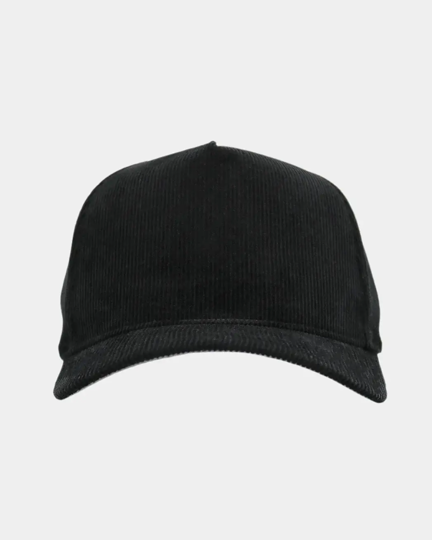 Black Full Cord Fade Hat - Black