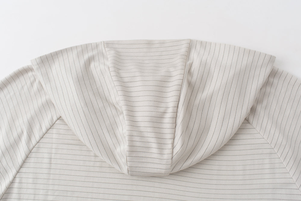 Hooded Cardinal Long Sleeve Cream Workout Shirt