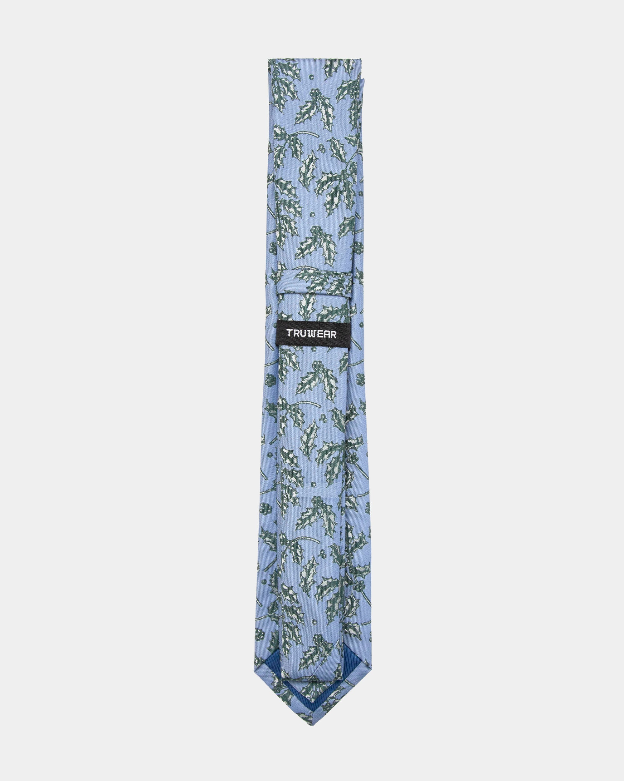 Immortal Blue Holly Tie - Blue