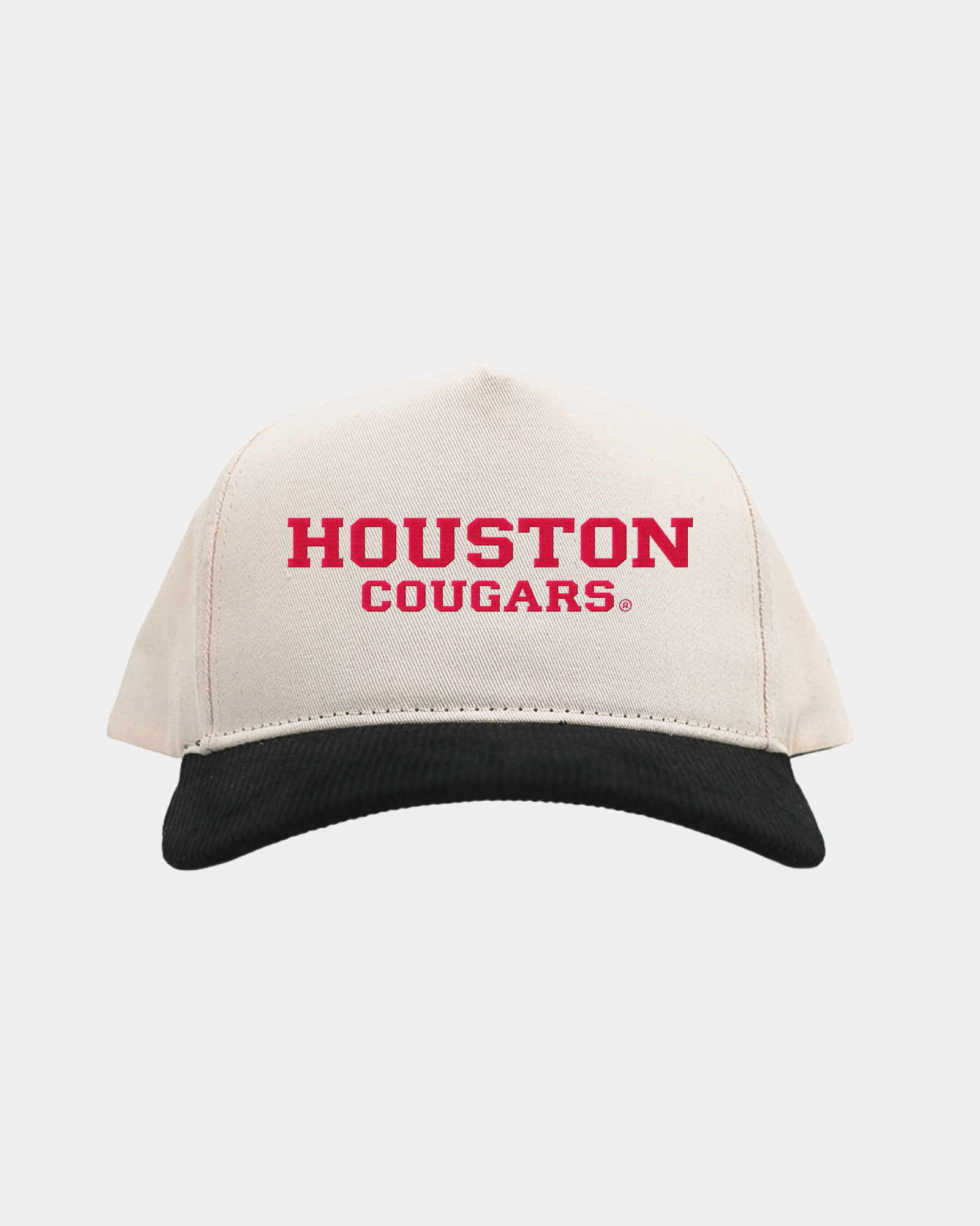 University of Houston Cream Black Cord Brim Fade Hat