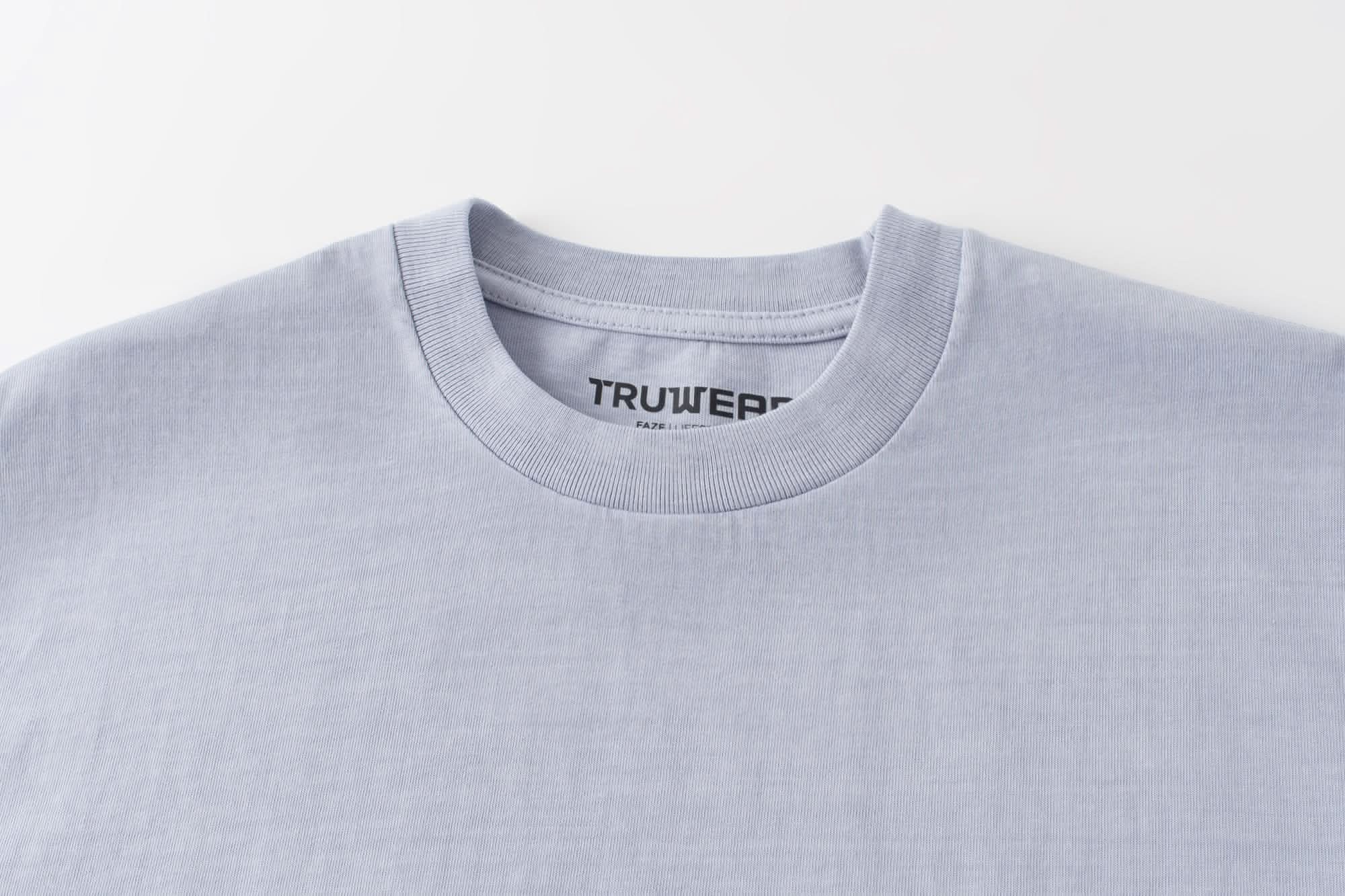 Faze Heavyweight Tee Powder Blue Collar