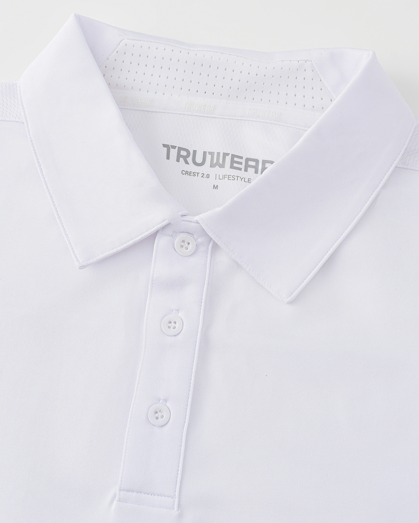 Crest 2.0 Polo White Long Sleeve - 2.0 White