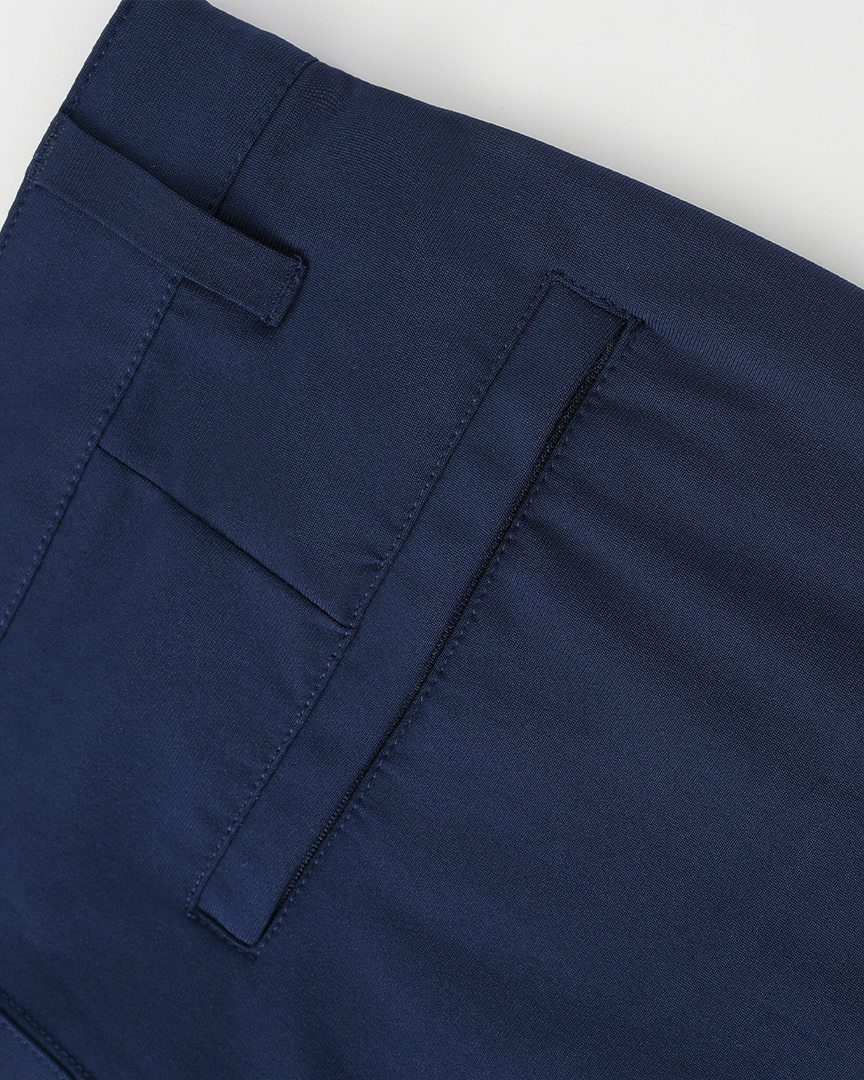 Prodigy Tapered Navy Blue Dress Pants - Navy