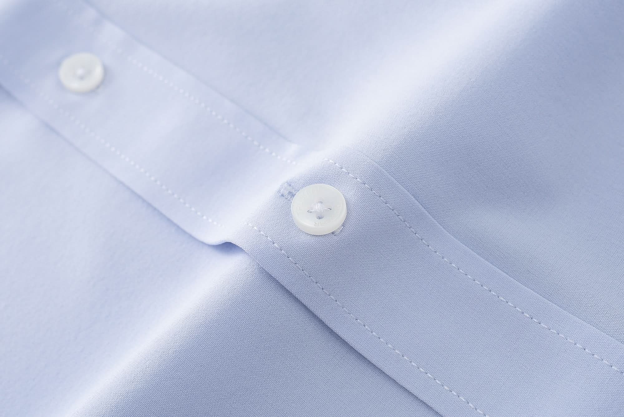 Phenom Classic Light Blue Short Sleeve Dress Shirt - Blue