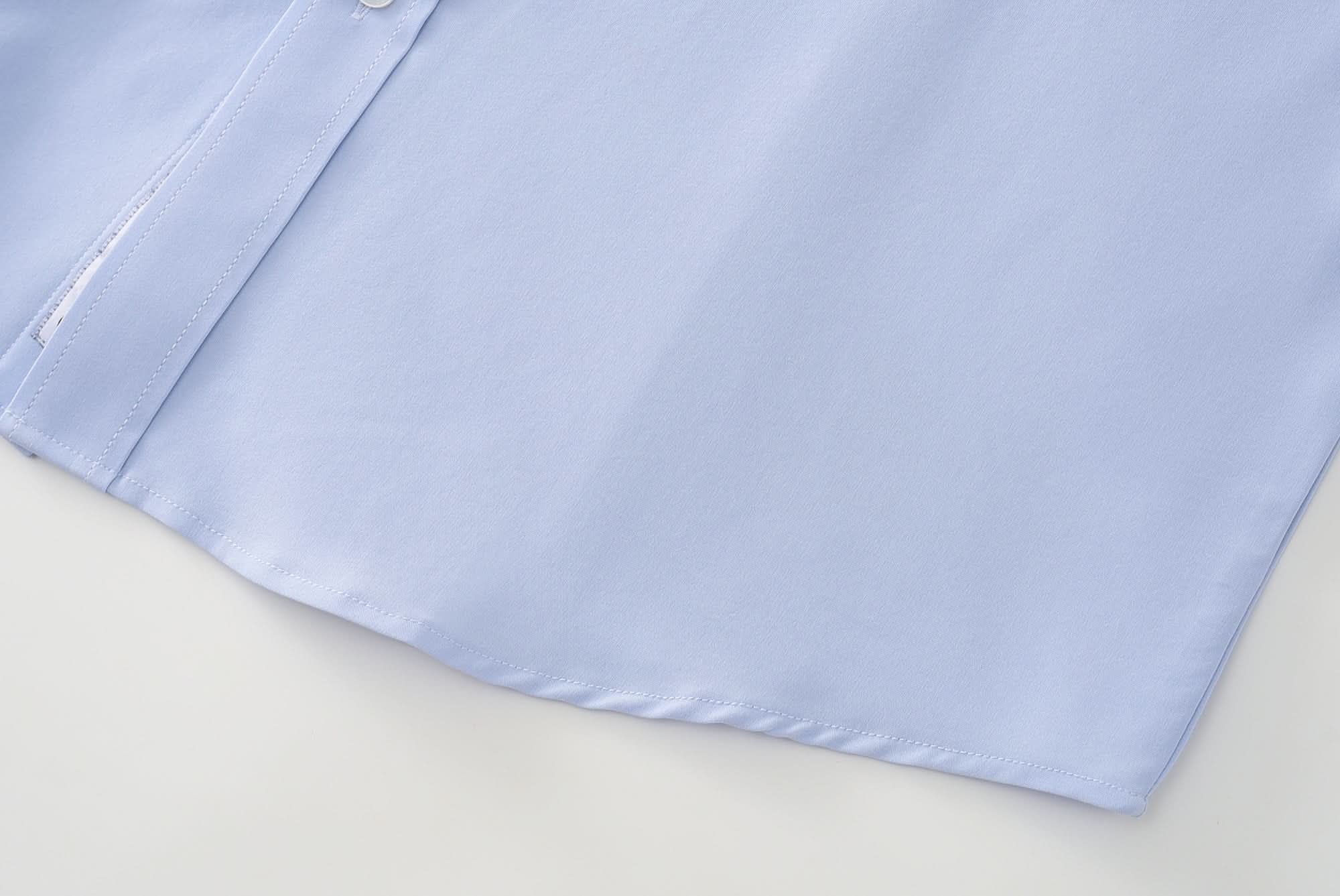 Phenom Classic Light Blue Short Sleeve Dress Shirt - Blue