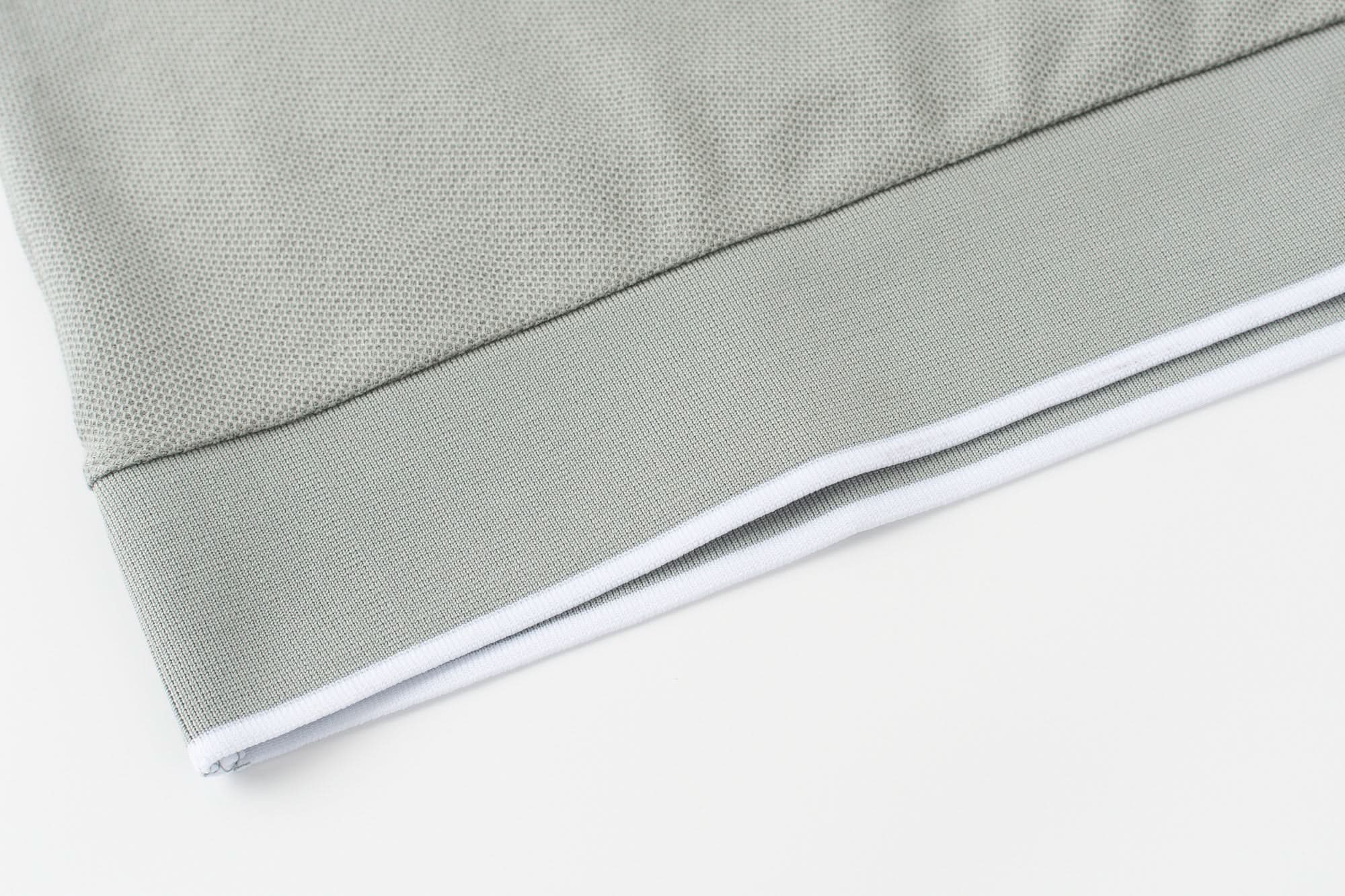 Vanguard Zip Polo Slate Green Hem