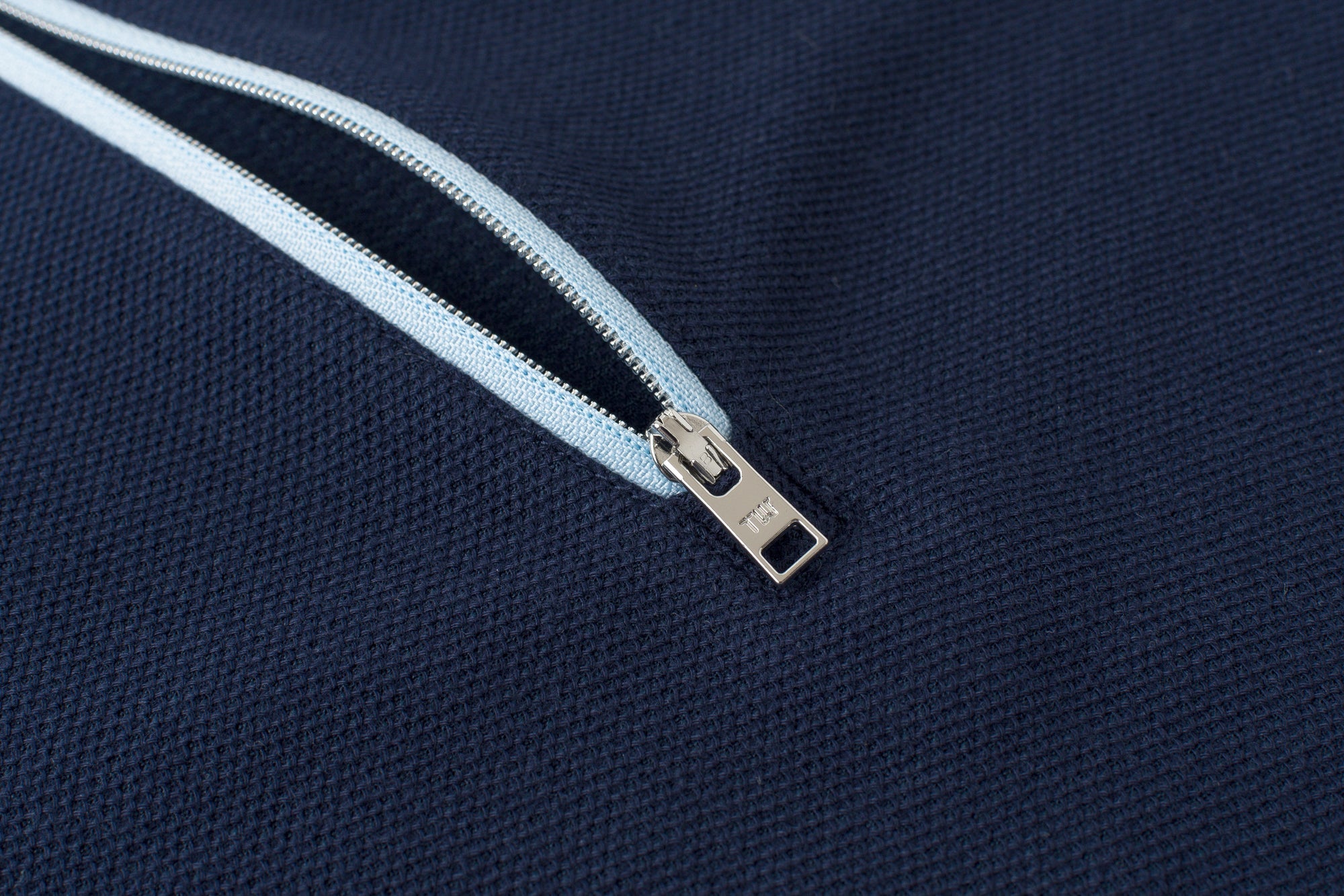 Vanguard Zip Polo Navy front Zipper