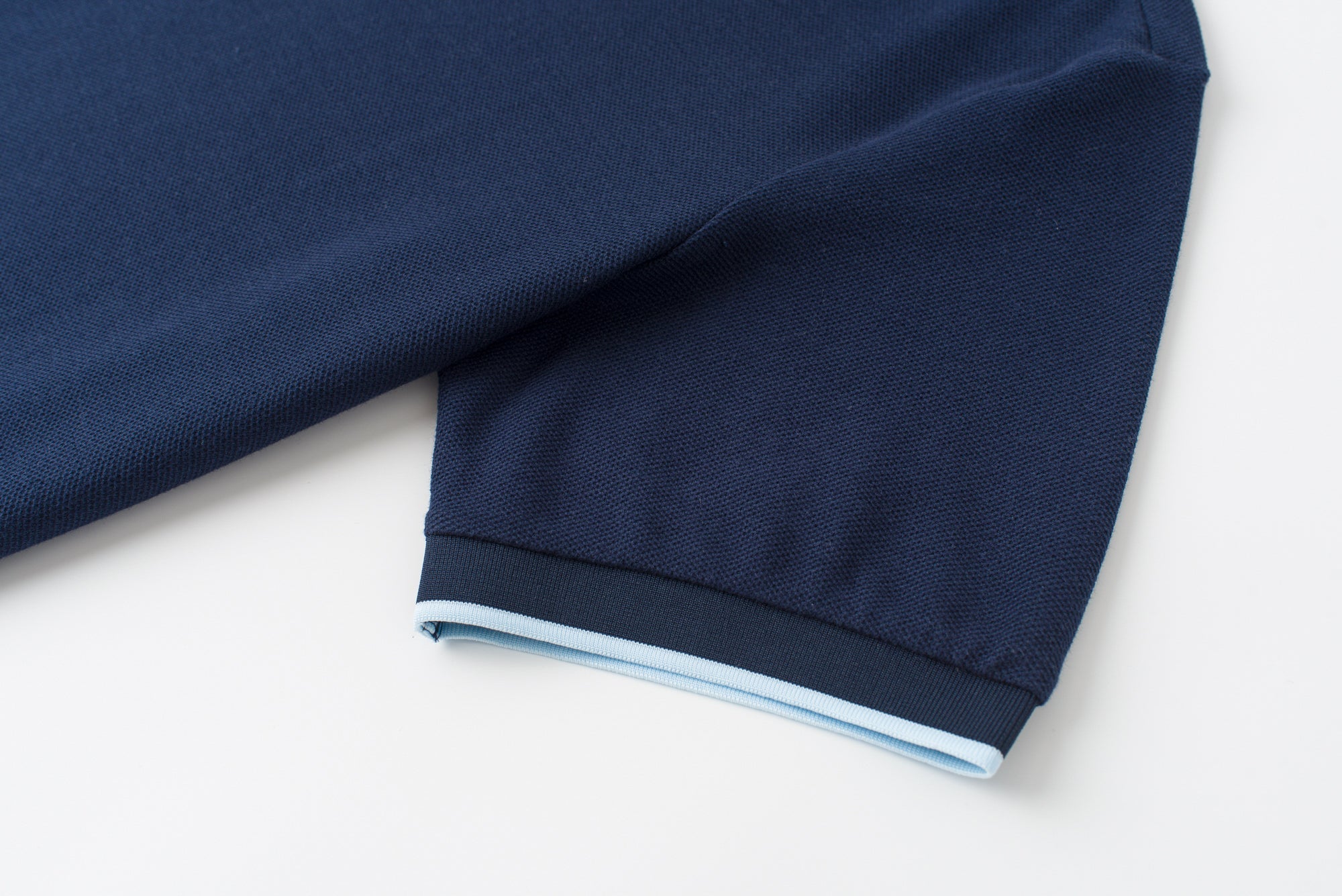 Vanguard Zip Polo Navy Sleeve