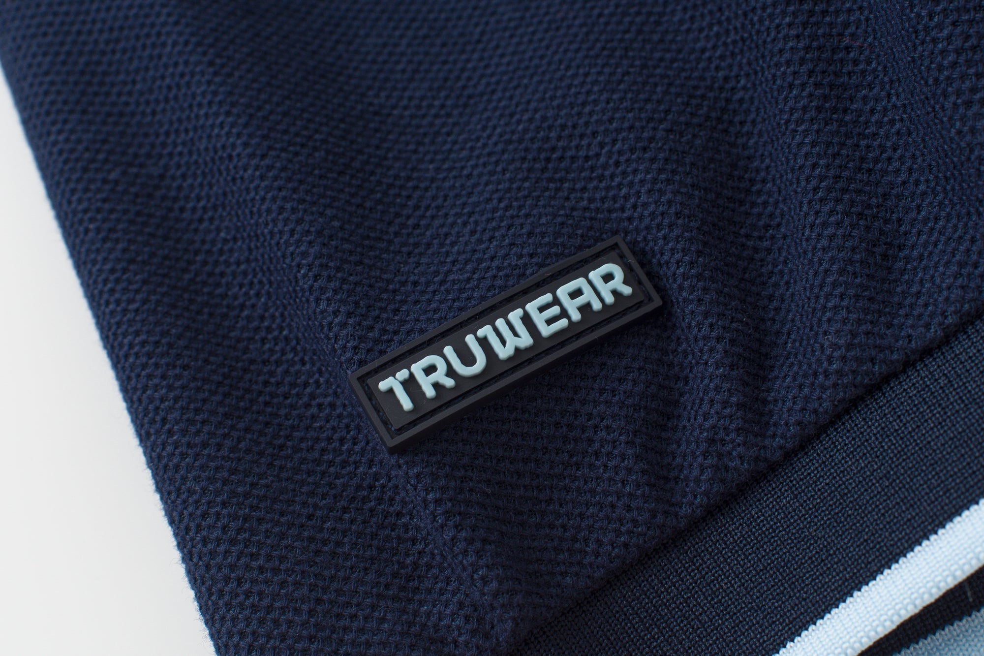  Vanguard Zip Polo Navy Tag