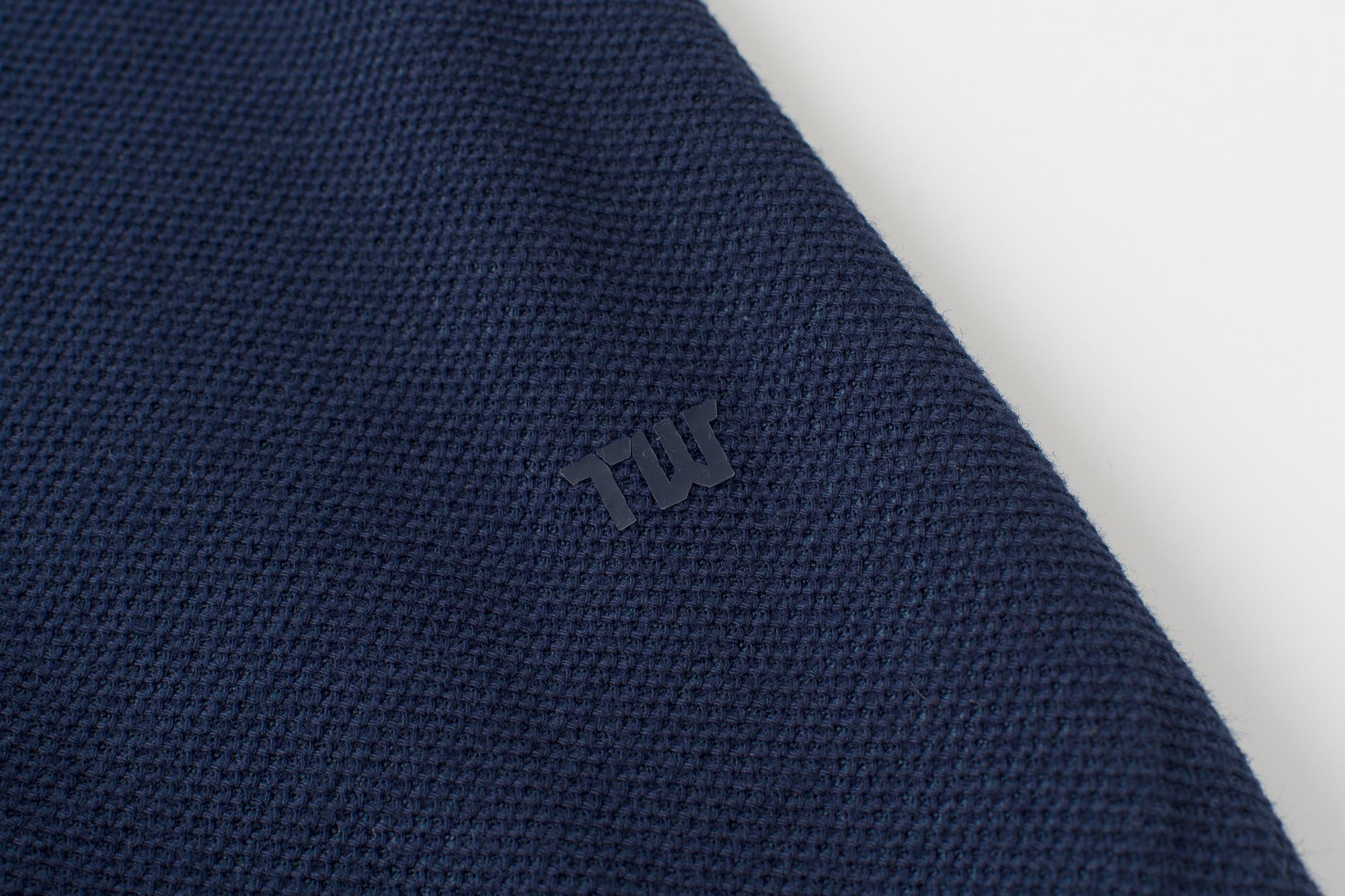 Vanguard Zip Polo Navy Logo