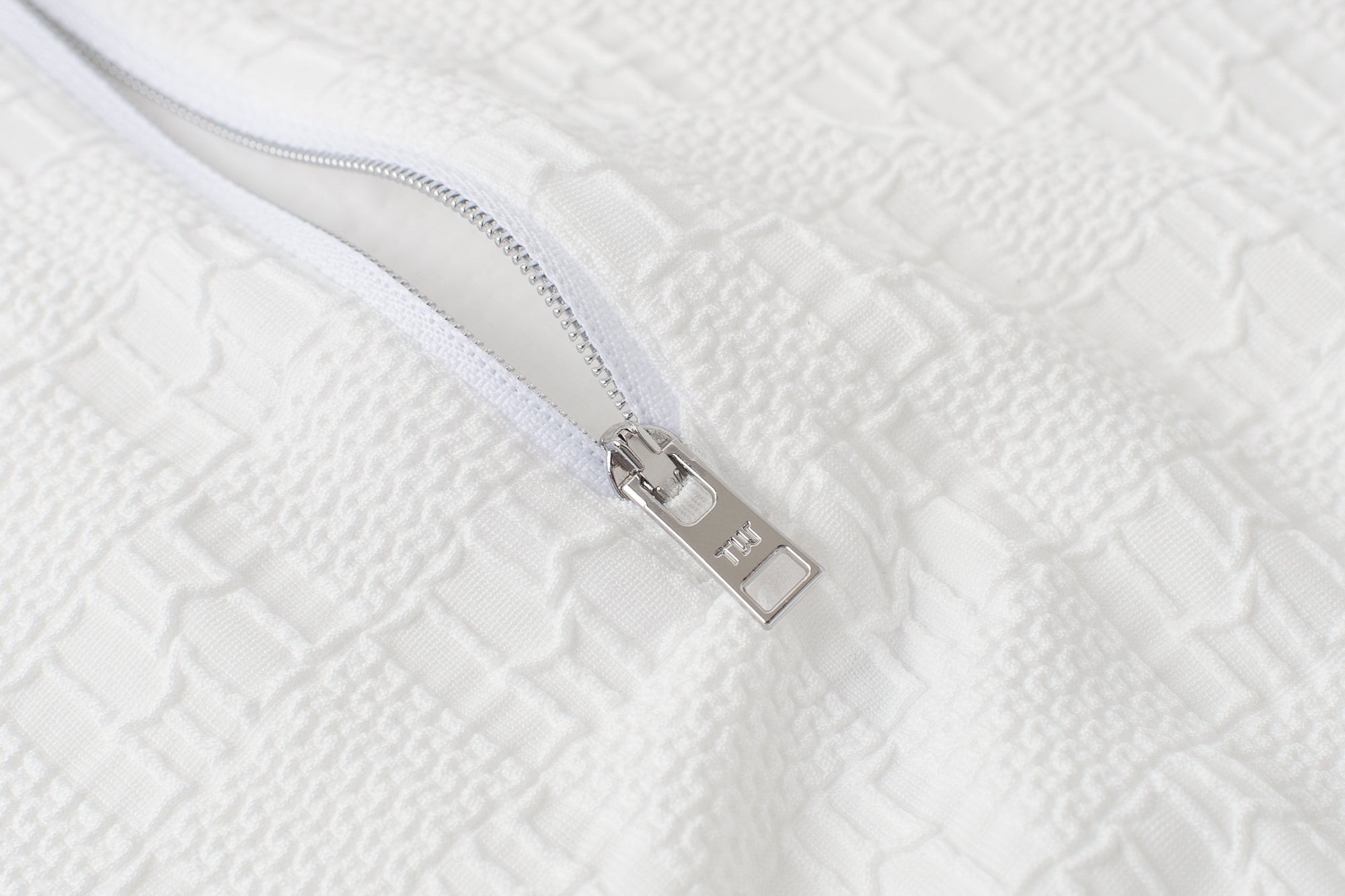 Titan Polo White Front Zipper