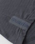 Hooded Cardinal Long Sleeve Charcoal Workout Shirt