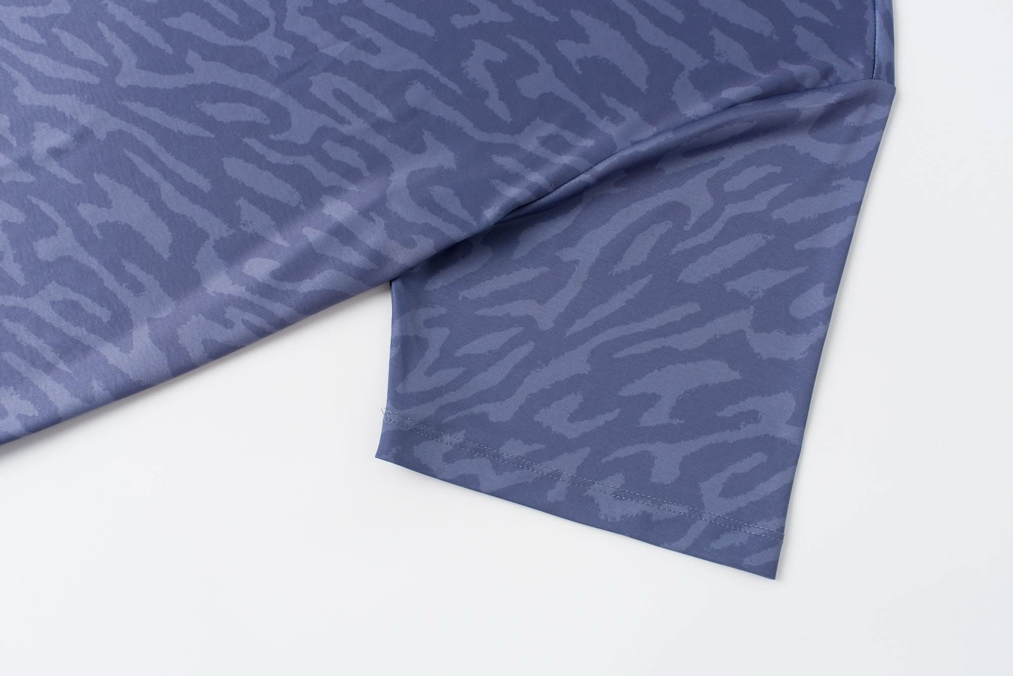 Elevation Polo Tiger Stripe Steel Blue - Blue