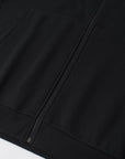 Atlas Full Zip Hoodie Black Front Pockets