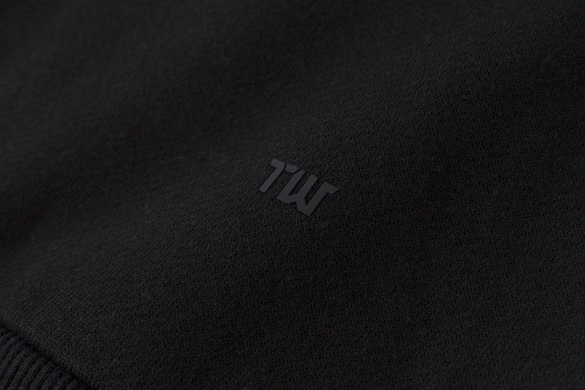 Atlas Full Zip Hoodie Black Logo