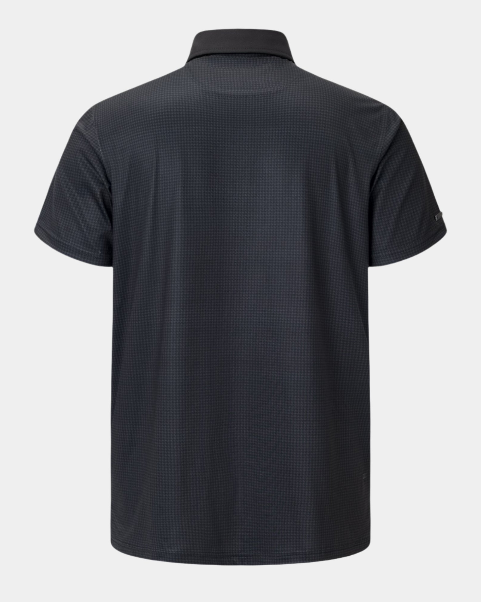 Elevation Polo Black Houndstooth - Black