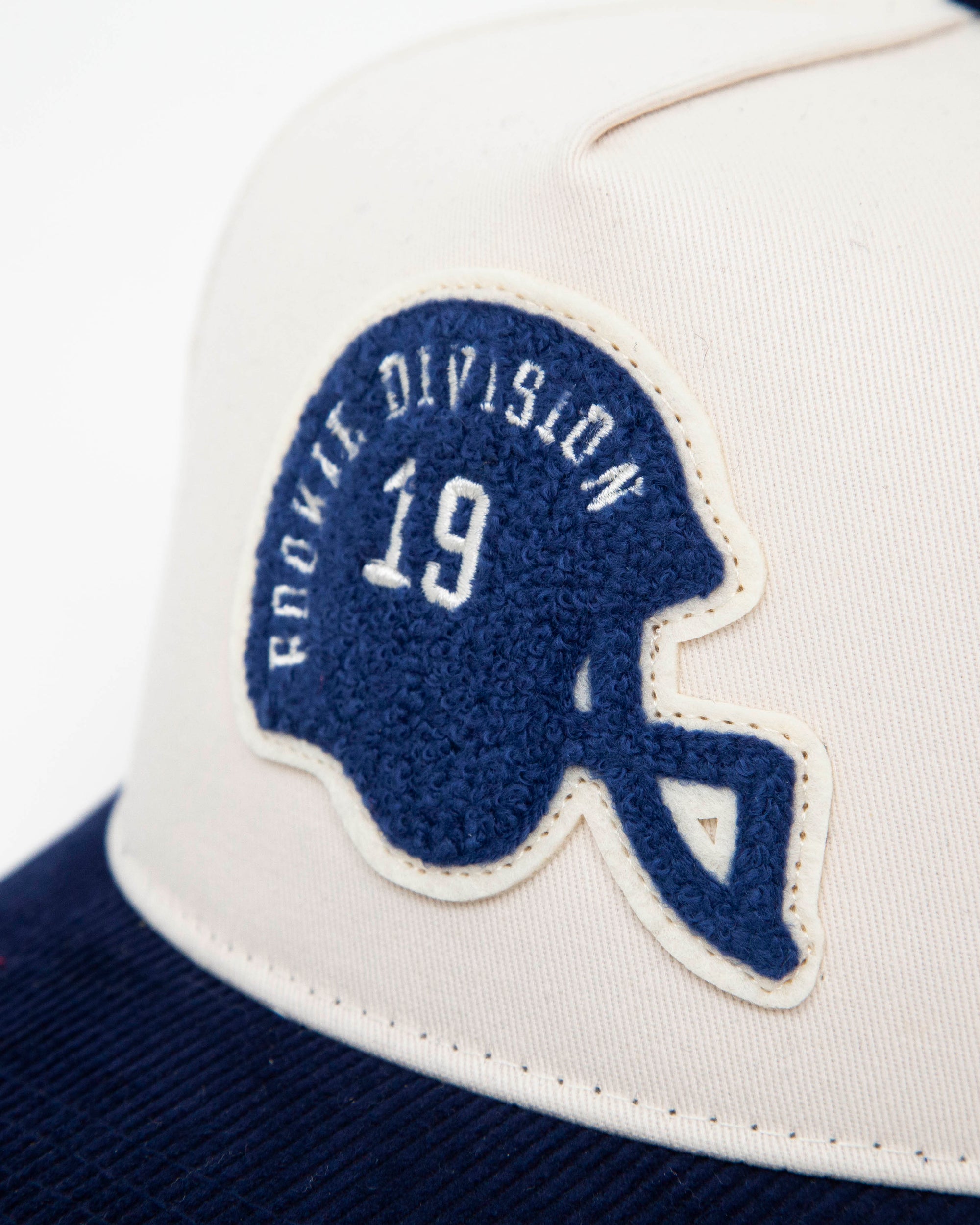 Rookie Division Cream Navy Cord Brim Fade Hat