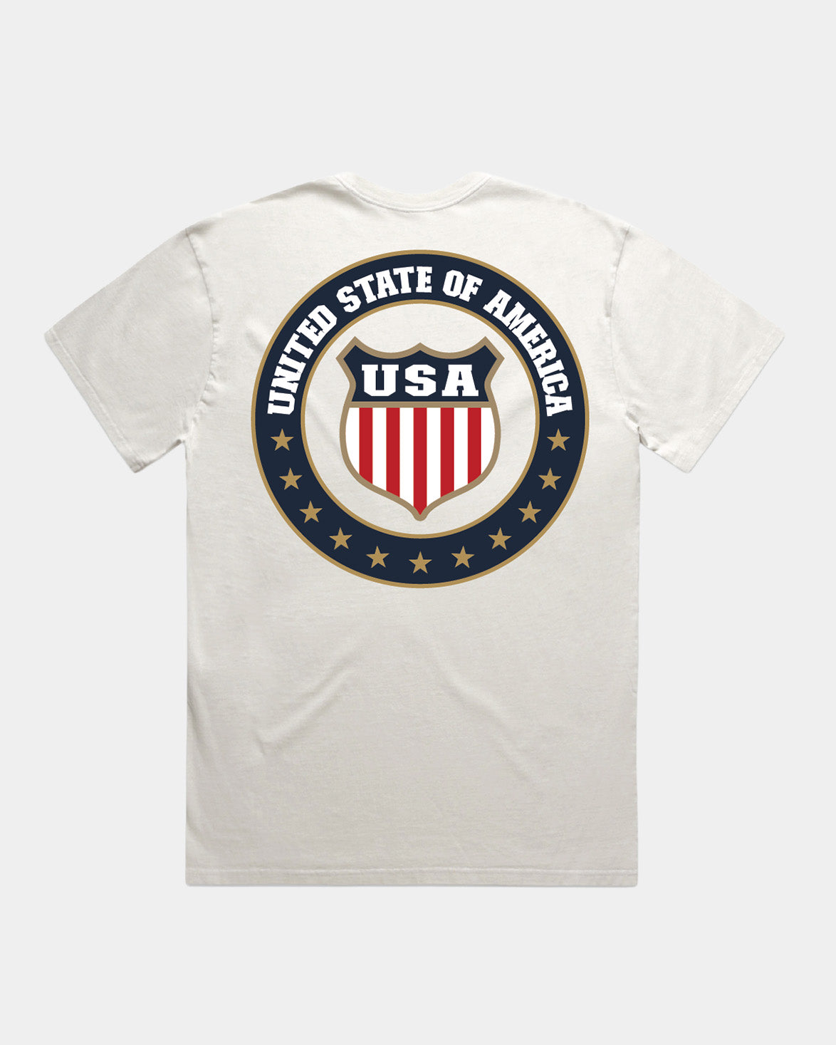 4th of July USA Golf Faded Bone T-shirt